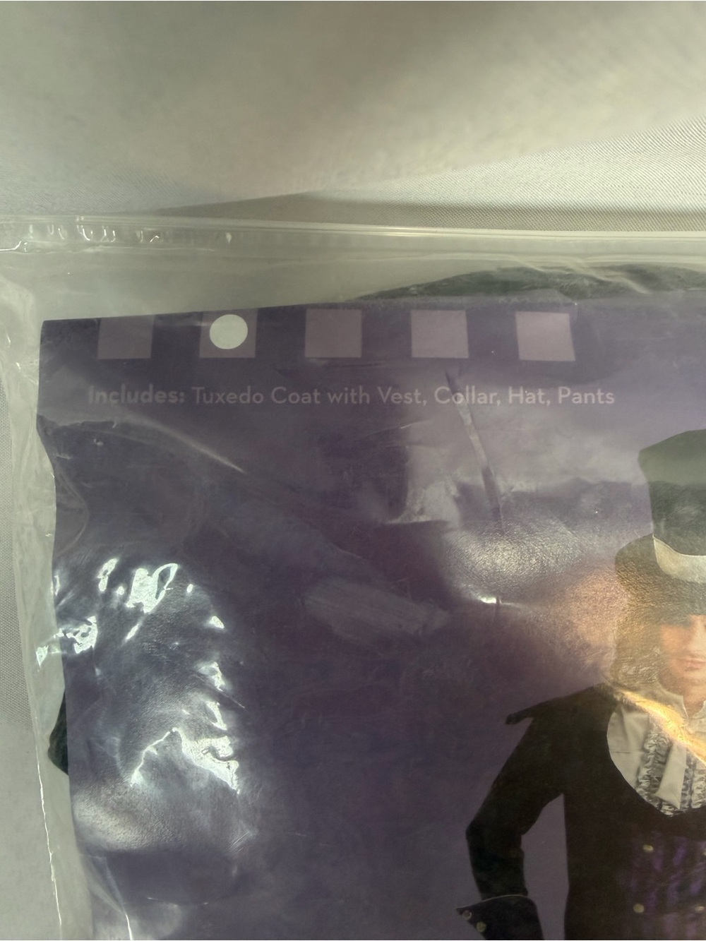 NWT Halloween Costume Dark Mad Hatter Black Purple Men’s - Picture 3 of 4